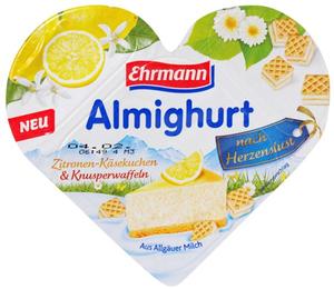 Ehrmann's heart-shaped three-compartment pot range first launched in Germany in 2011.